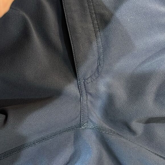 Men’s Ski Hiking Softshell Pants Navy Stretch Outdoor 30x34.5 Lululemon Wet Dry - Picture 9 of 12